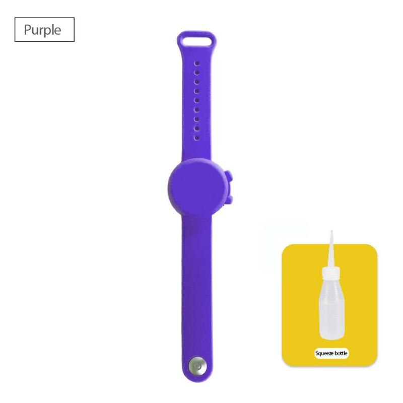 Hand Sanitizer Disinfectant Silicone Bracelet Durable Wristband Hand Sanitizer Bracelet For Children With Soap Dispenser Cocina: Navy Blue
