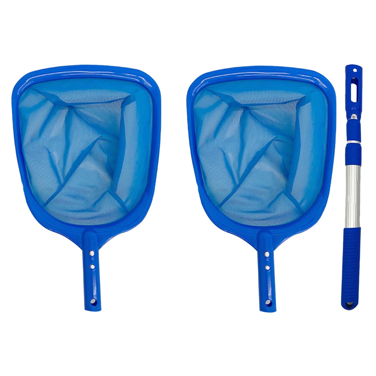 Swimming Pool Cleaner Accessories Adjustable Pole for Spas Fountains above or In-Ground Pools Tub Removing Leaves &amp; Debris