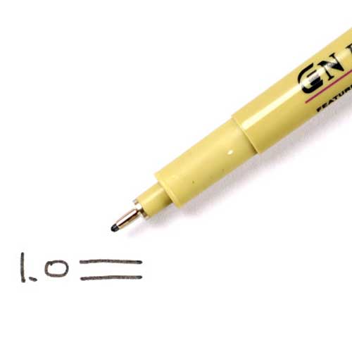 Pigment Liner Ink Marker Pen 0.05 Black Fineliner Sketching drawing sketch cartoon archival Brush Pen arts and crafts supplies: waterproof-1.0