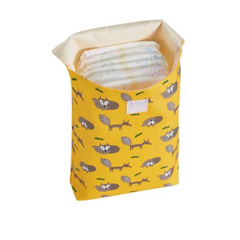 Saco de suspensão bonito do bebê impermeável portátil multifuncional saco de armazenamento da fralda