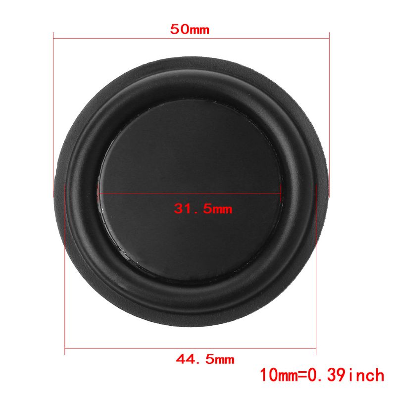 2PCS Bass Radiator Woofer Vibration Membrane Passive Speaker Subwoofer DIY Home Theater Repair Kit: 50mm