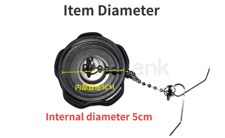 Parti marino del motore della barca coperchio del serbatoio del carburante integrato in gomma per Yamaha 3HP-8HP motore fuoribordo tappo del serbatoio del carburante diametro interno 5cm