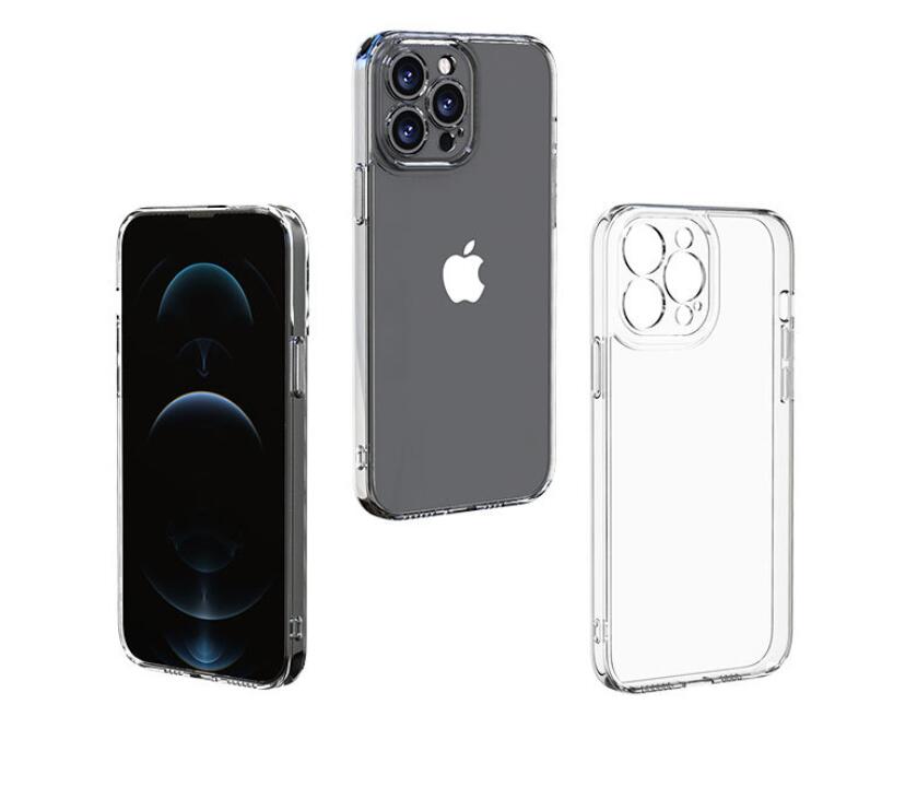 Nouvelle Coque transparente pour iPhone 12 11 13 14 15 Pro max 15 Plus, étui souple en TPU, housse de Protection pour iPhone 12 13 mini