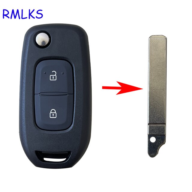 Replacement Remote Car Key Folding Flip Remote Key Shell Case Fob 2 3 Buttons for Renault Kadjar Koleos: 2BTN C