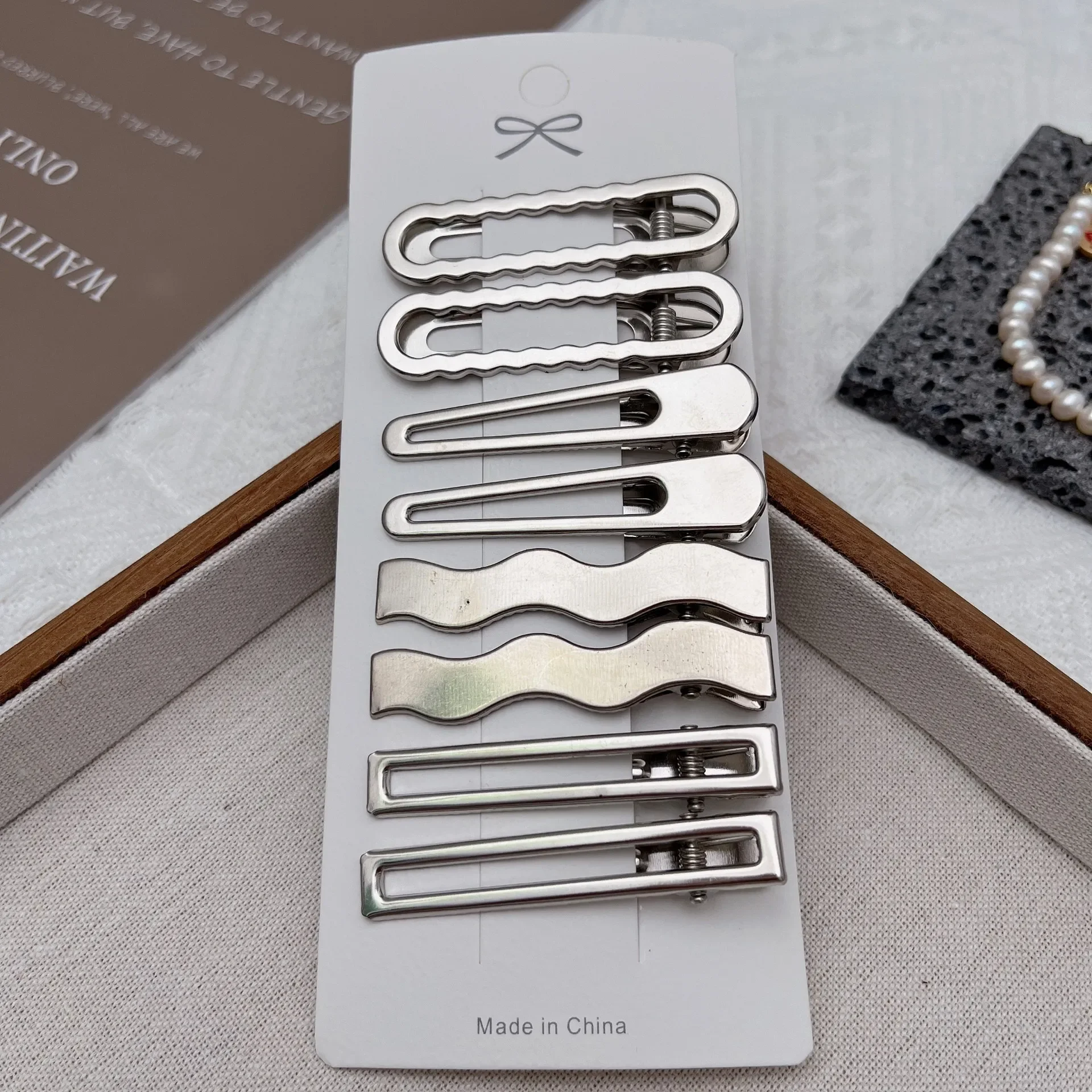 Splitter Metall Haarspangen Frauen Mädchen Y2K Entenschnabel Haarnadel Persönlichkeit Pony Seite Kopfbedeckung Haarspangen Haarspange Styling Zubehör: Kupfer