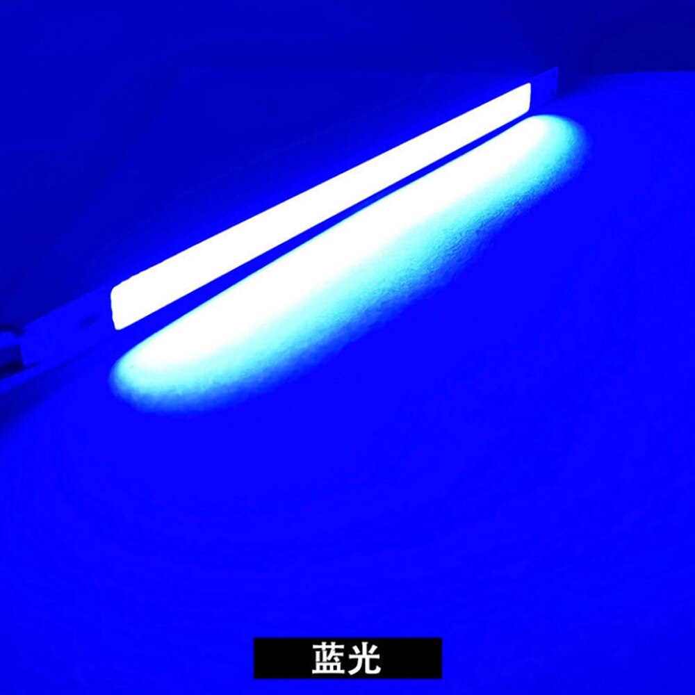 200 x 10mm lange strip cob lichtbron led lichtstrip 10w highlight 12v rood groen blauw wit licht 20cm: Blauw