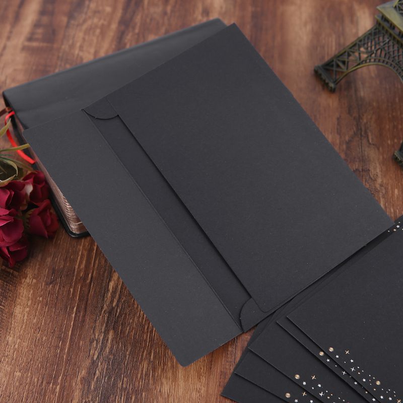 6pcs/pack Starry Sky Writing Letter Envelope Romantic Small Fresh Japanese Style Letter Bag