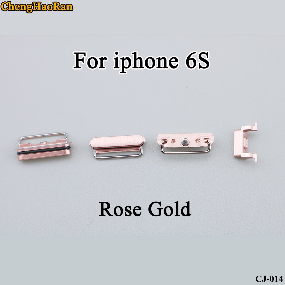 ChengHaoRan 1Set Für iPhone 6S out Power button Volume Stumm Tasten tasten Seite Tasten Vollen Satz Reparatur teile ersetzen: iphone 6S-Rose Gold