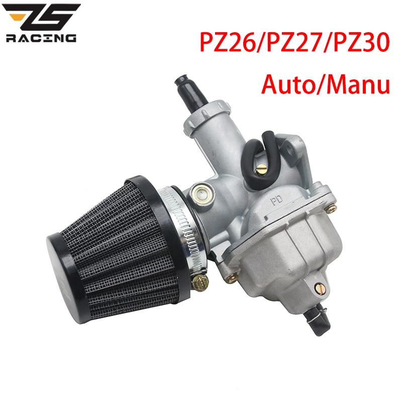 ZS Racing PZ26 PZ27 PZ30 Carb Auto Manu Carburetor + Air Filter For 50cc- 250CC Dirt Pit bike ATV Quad Go kart SUNL TAOTAO