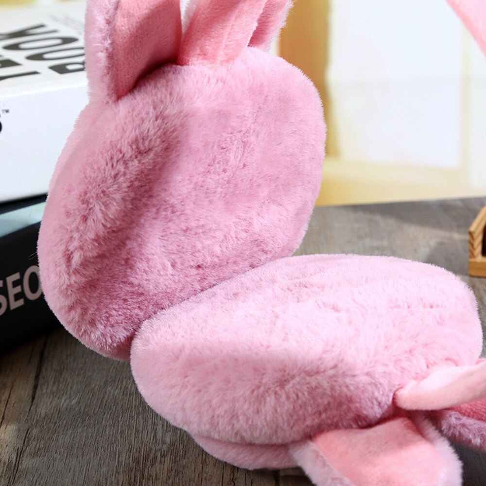 Protège-oreilles de lapin pliants pour enfants, élégants et créatifs, chauds, à la , pour fille et enfant
