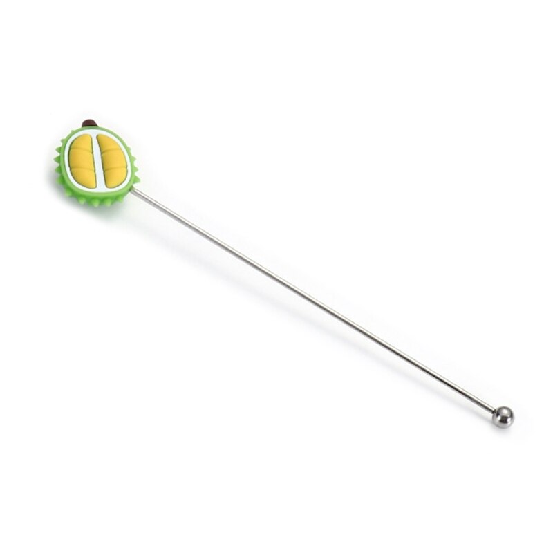 Reusable Stainless Steel Coffee Beverage Stirrers Stir Cocktail Drink Stirrers: durian