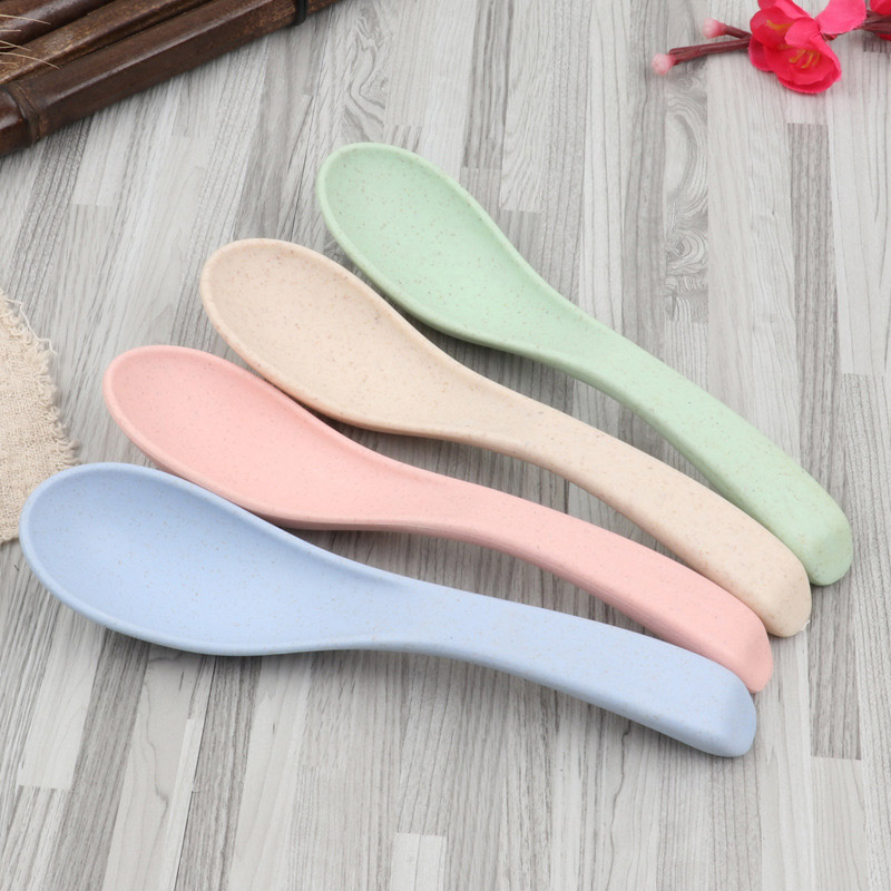 Conjunto de talheres de alimentação para bebês, eco-friendly, tigela infantil, pratos com colher, cor sólida, material de jantar mbg0467
