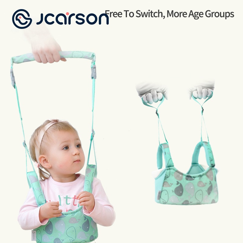 Jcarson mochila de segurança unissex para bebês, arnês para assistente de caminhada, aprendizagem e segurança para crianças