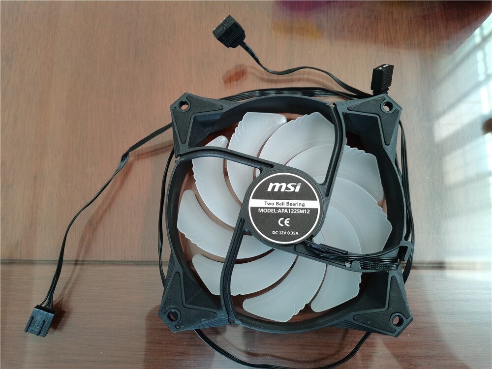 RGB APA1225M12 Fan PWM Palette von 1500-2500 RPM FÜR MSI mag CORELIQUID 240R 360R Flüstern Lärm Frost integrierte CPU Wasser Fan