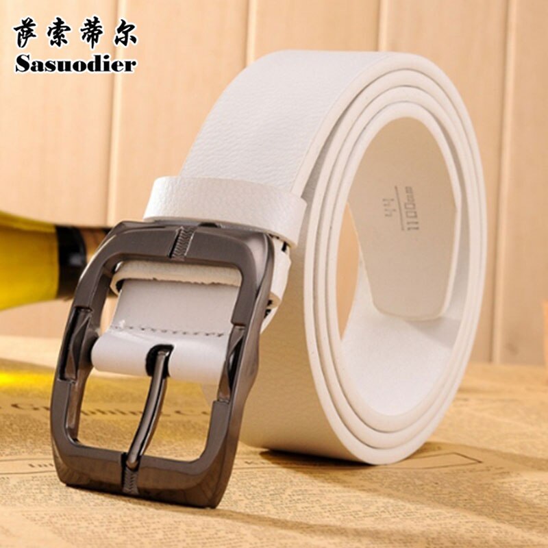 Merk stijl heren riem luxe leren riemen voor mannen casual riem mannelijke metalen gesp