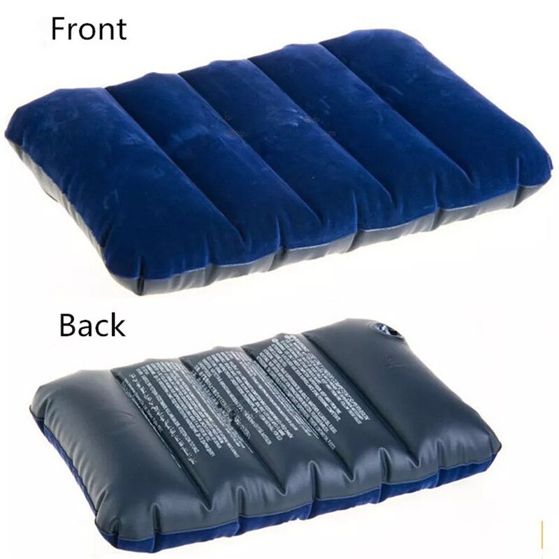 Handig Ultralight Opblaasbare Pvc Nylon Air Kussen Slaap Kussen Reizen Slaapkamer Wandelen Strand Auto Vliegtuig Hoofd Rest Ondersteuning