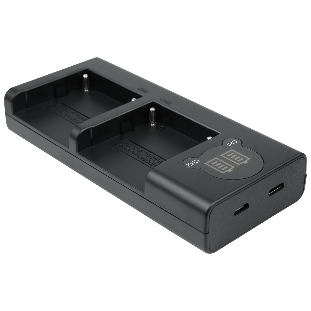 Caricabatteria digitale del caricatore 5V dell&#39;esposizione di NP-F970-C messo per la luce 2500c del materiale di riempimento F750 F990 della macchina fotografica di Sony