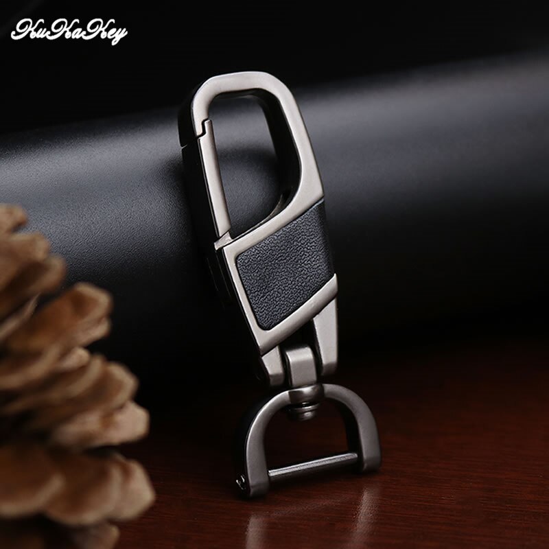 Leather Car Key Case Cover For Peugeot RCZ 107 206 207 208 306 307 308 407 408 Auto Key Bag Shell Protector Accessories: Black Keyring