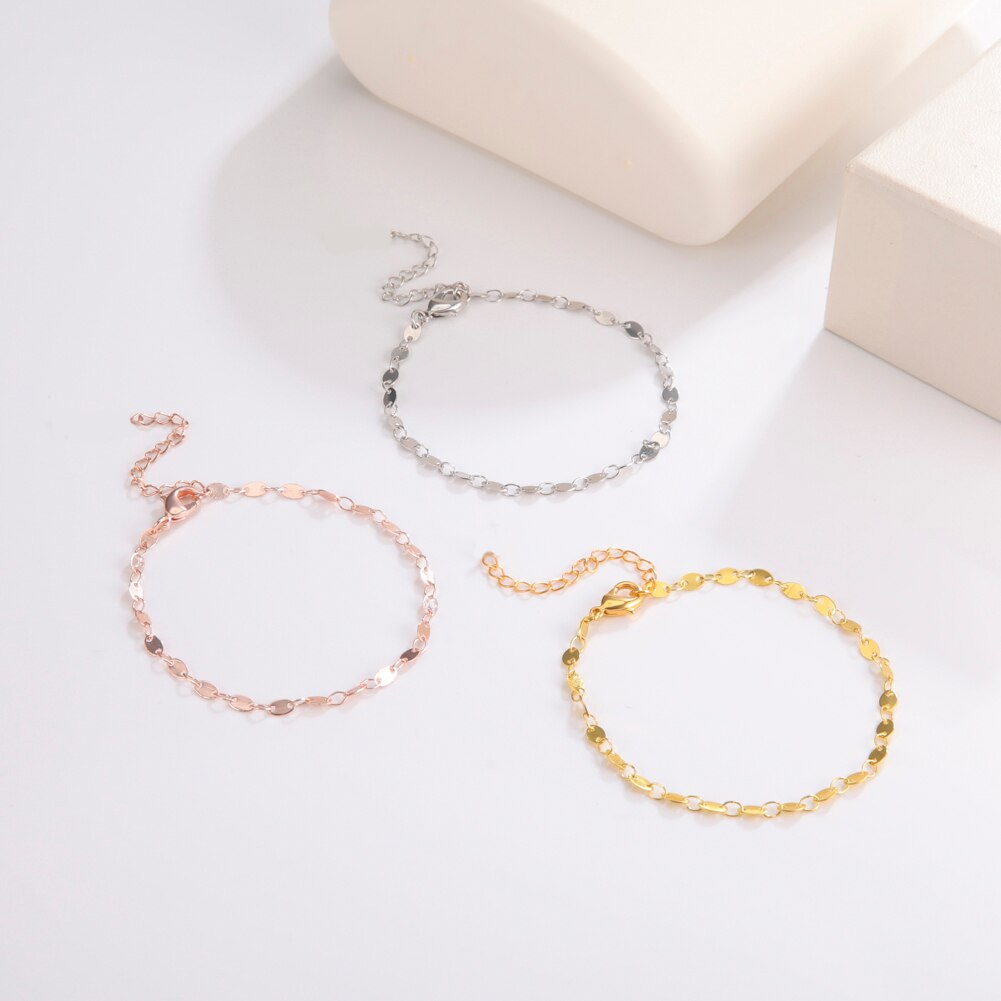 Skyrim Bohemian Gold Color Leg Ankle Bracelet for Women Girls Adjustable Trendy Beach Anklet Jewelry Best Friends