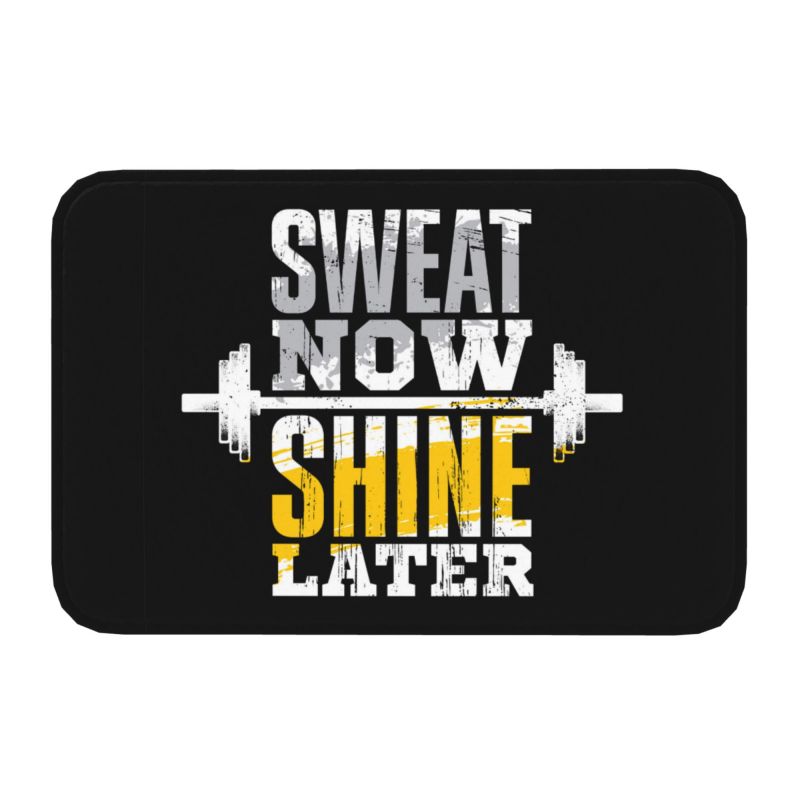 Eat, Sleep, Train, Repeat Fitness, Motivational Quotes Rug Doormat Kitchen Bathroom Fitness Room Entrance