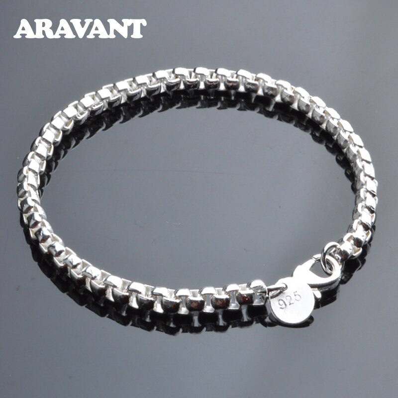 Gioielli da donna in argento Sterling 925 con cinturino a catena da 5mm