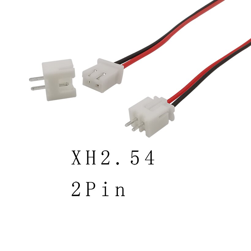 5/10Sets 2P 3P 4P 5P 6P 7P 8P 9P 10Pin Pitch 2.54mm JST XH2.54 XH 2.54mm Male Female Plug Socket Wire Cable Connector 20CM 26AWG: 2Pin / 5 Sets