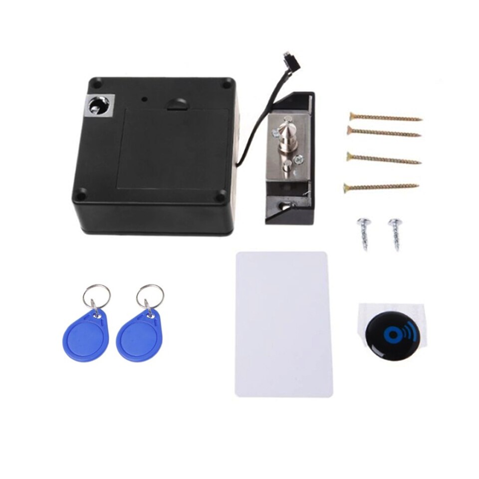 Invisible Sensor Lock EMID IC Card Drawer Digital Cabinet Intelligent Electronic Locks For Wardrobe Furniture Hardware: Default Title