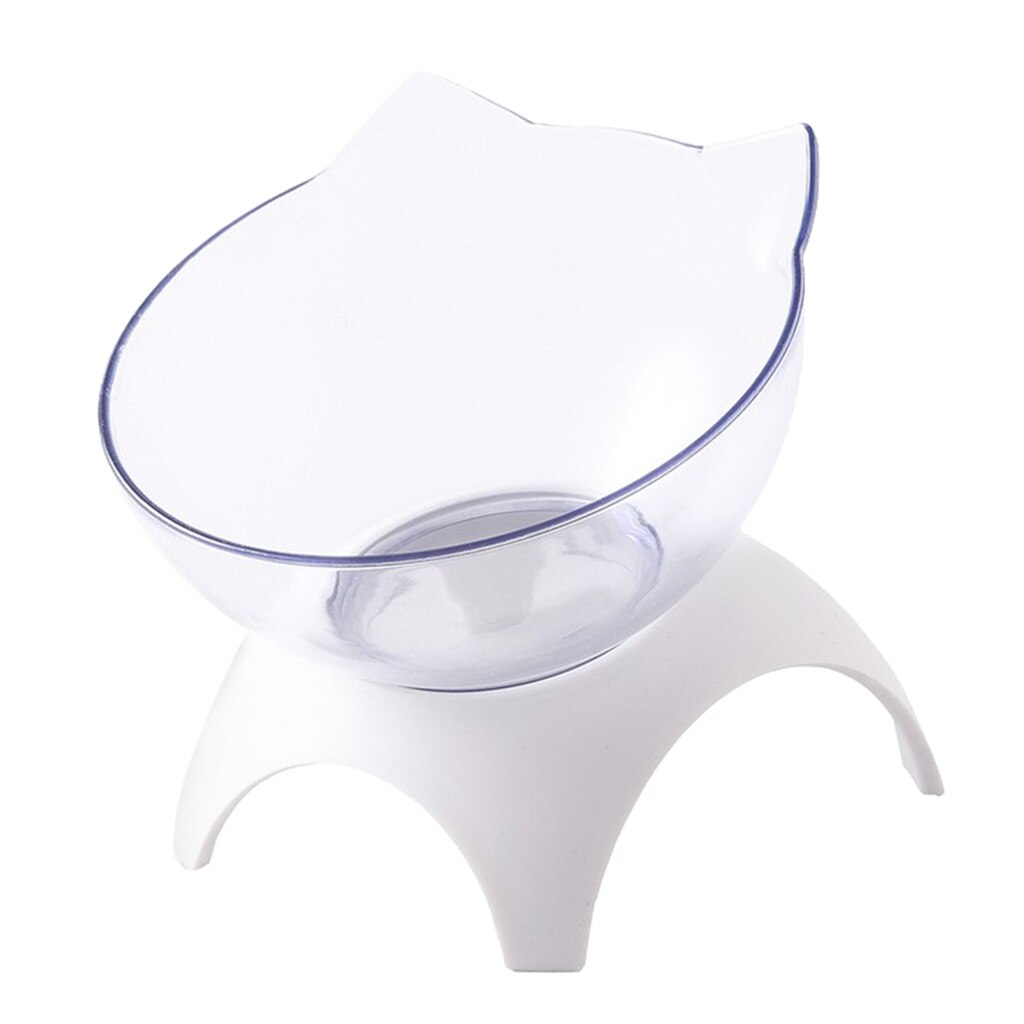 Cat Elevated Food Bowls Raised Feeder W/ Stand For Small Animals Kitten: Single Bowl