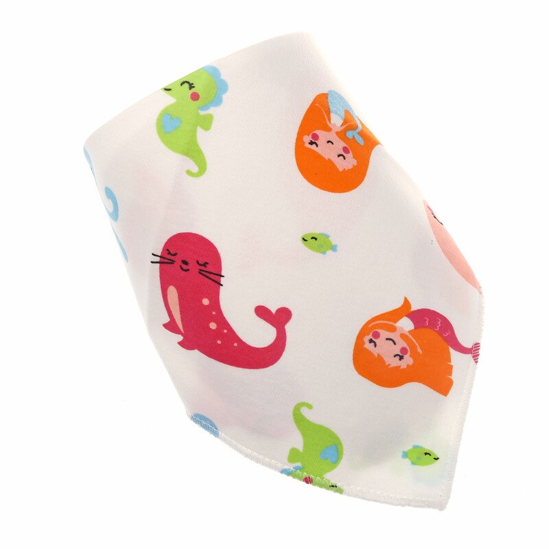 1 stuk gekleurde slabbetjes, katoenen babyvoedingschort, baby-boerendoeken, cartoon speekselhanddoek, baby-eetaccessoire, zachte babyspullen: Roze