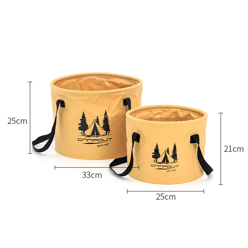 CAMPOUT Camping Folding Bucket Portable Wash Basin Foot Basin Travel Fishing Bucket Camping Storage Bucket