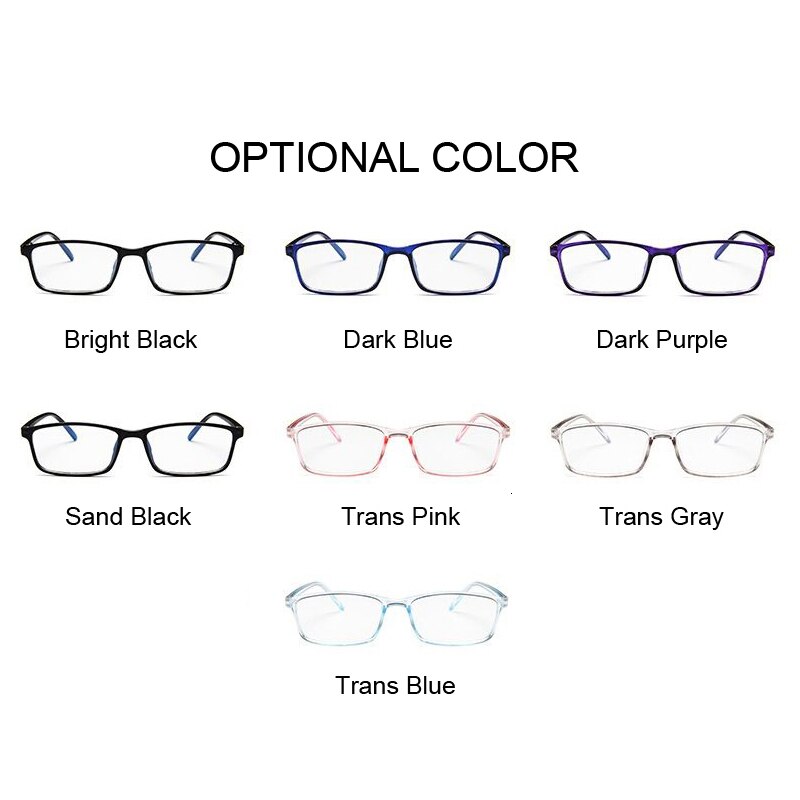 Mænd brillestel gennemsigtigt brillestel kvinder vintage firkantet klart glas briller optisk brillestel