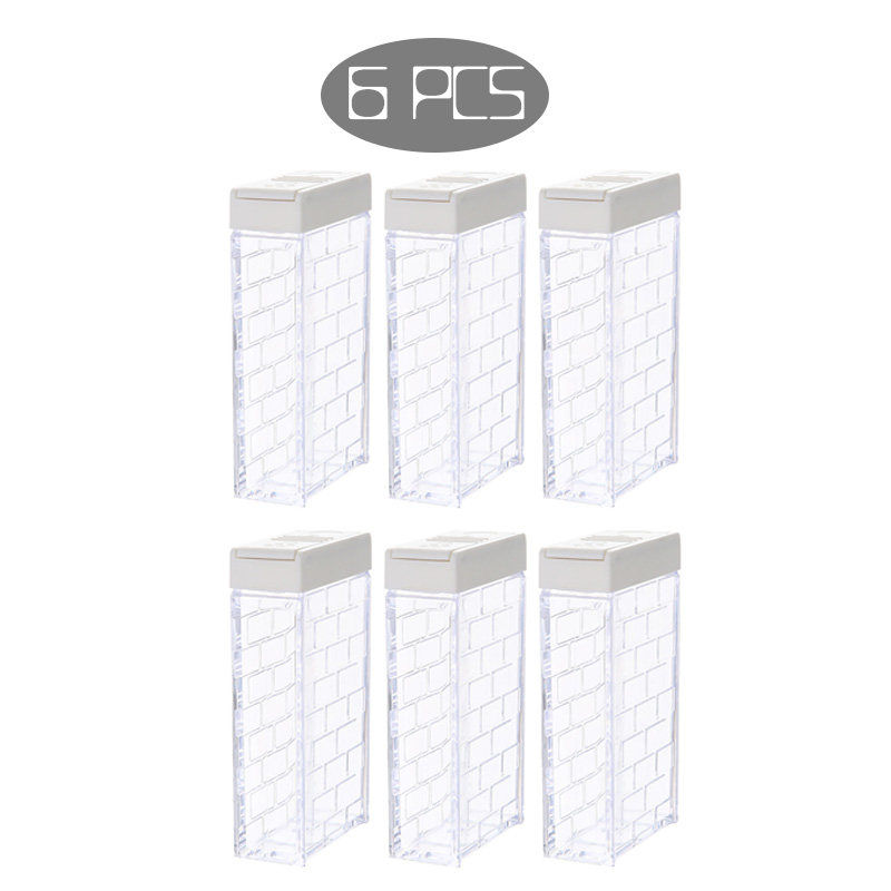 Juego de condimentos de cocina para el hogar, tarro transparente, rociador de especias, contenedor de almacenamiento, botella de comino: W6pcs