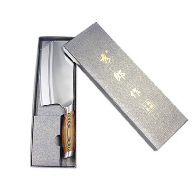 Cut Bone Axe Kitchen Chop Bone Knife Hotel Slaughter Chef Handmade Chopper 9CR18mov Stainless Steel Cutting Tool: Default Title