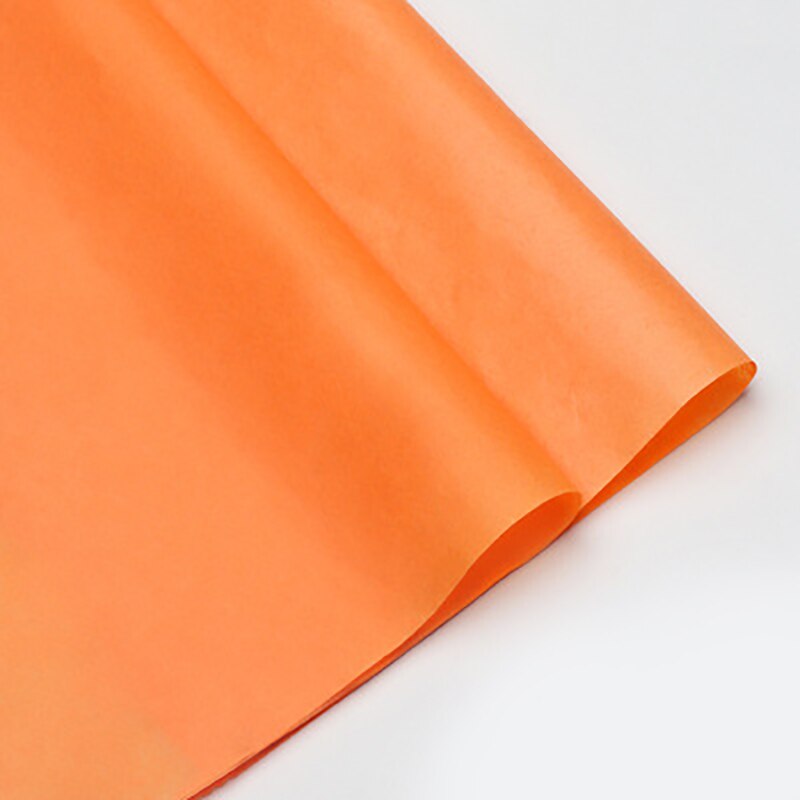 40pcs/Lot Tissue Paper 50*70CM Craft Paper Floral Wrapping Paper Packing Paper Home Decoration Festive Party Supply: Orange