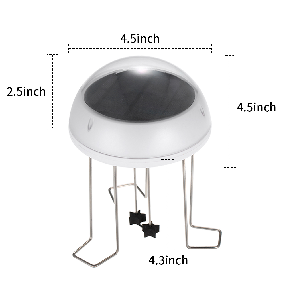 Solar Water Wiggler For Bird Bath Style Fountain Solar Powered Water Agitator With Battery Pond Decoration Garden Decor