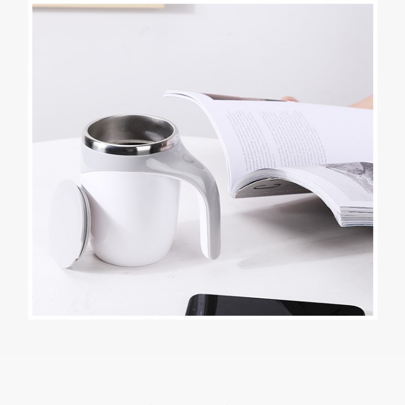 Stainless Self Stirring Mug Lazy Electric Automatic Stirring Cup Portable Magnetized Mixing Tea Coffee Milk Cup For Home Office