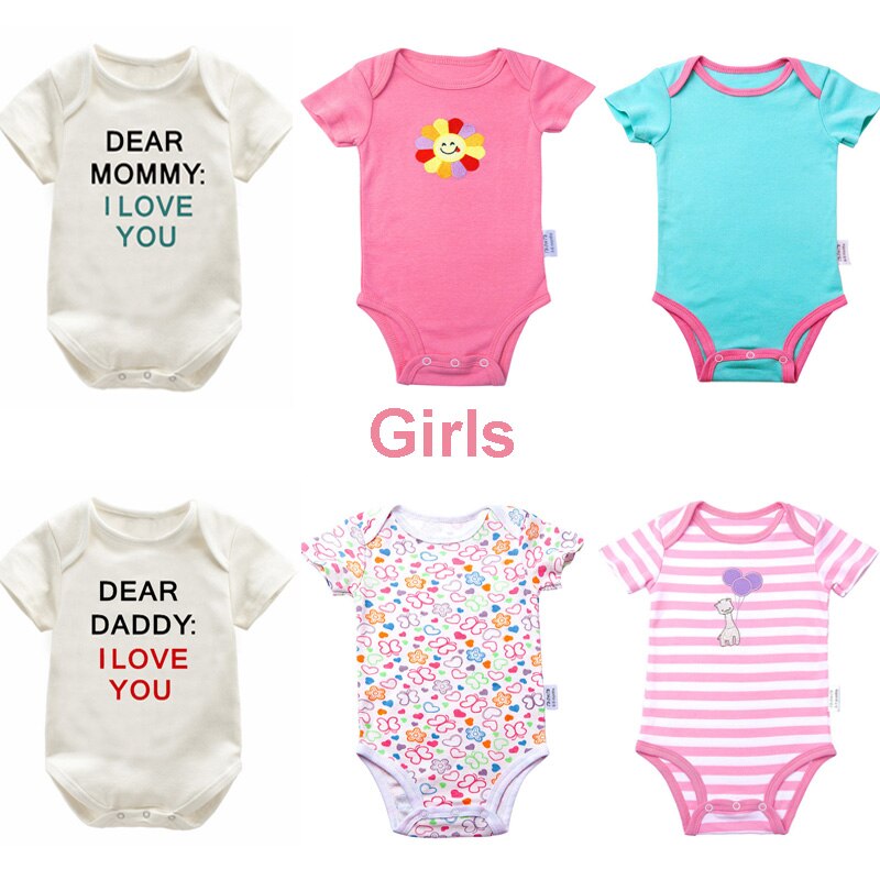 3 pçs/lote Bebê Recém-nascido Menina Bodysuits Do Bebê Menino Roupas 0-12M Macacão de Algodão Do Bebê Conjuntos de Roupas de Bebê