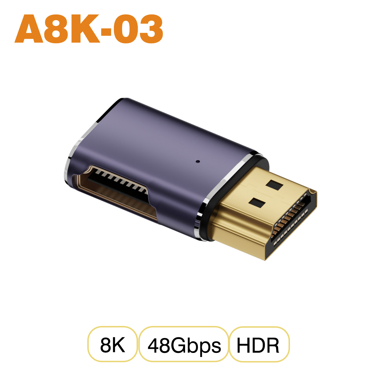 Nnbili hdmi 2.1 kabeladapter han-til-hun konverter splitter understøtter 4k @ 120hz 8k @ 60hz lige hdmi-kompatibel forlænger pc: Hvid