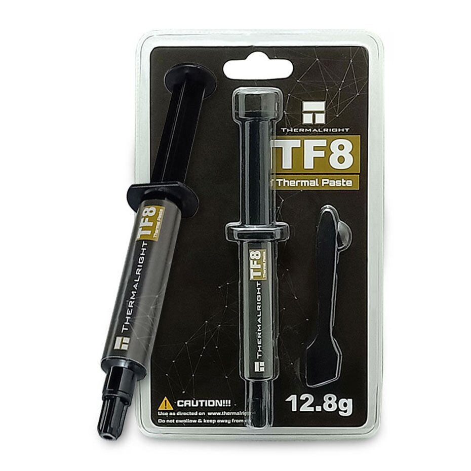 Thermalright – graisse thermique TF8 5.8g 13.8 W/m. k, haut de gamme, longue durée de vie, non-conductivité et transfert de chaleur élevé, pour refroidisseur de GPU CPU: TF8 12.8g