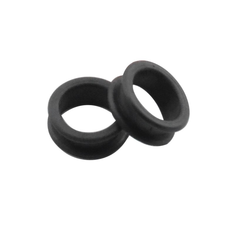 Salon Soft Silica Gel Hair Scissors Silicone Finger Rings Scissors Inserts Groomer Accessories Handle Rings for Barber Shears: Black