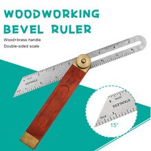 9" Sliding Bevel Gauge Adjustable Gauge Measurement Tool Hardwood Handle Angle Finder Woodworking Tool
