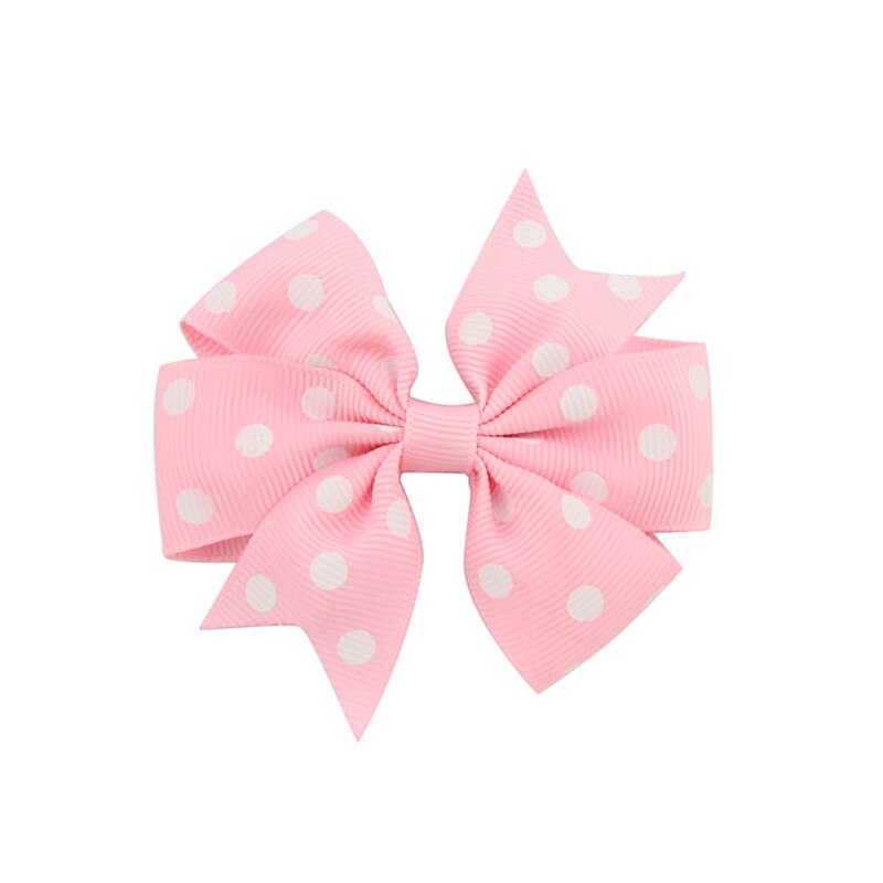 Polka Dot Grosgrain Lint Bows met Alligator Clip Kinderen Meisjes DIY Strikje Haarspelden Baby Haarspelden Hoofddeksels Haar Accessorises