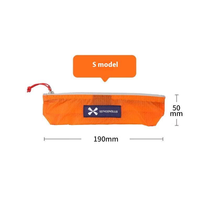 Waterproof Pencil Case with Large Capacity, Lightweight and Minimalist , Perfect for Students and Exams: Orange