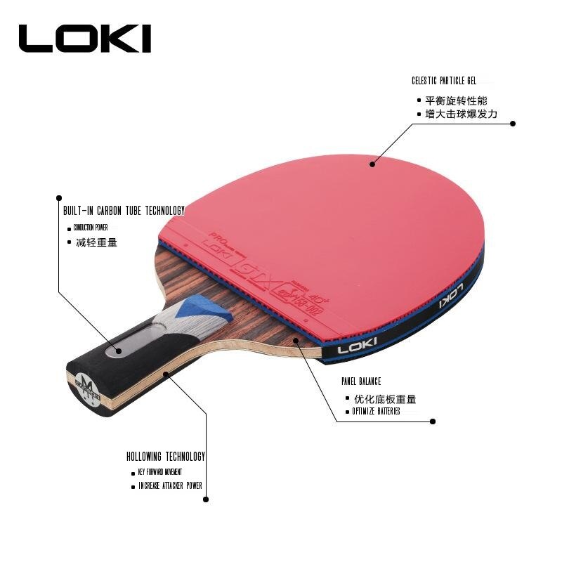 7 Star Table Tennis Racket Offensive Ping Pong Racket Paddle With ITTF Certification GTX Rubber -40