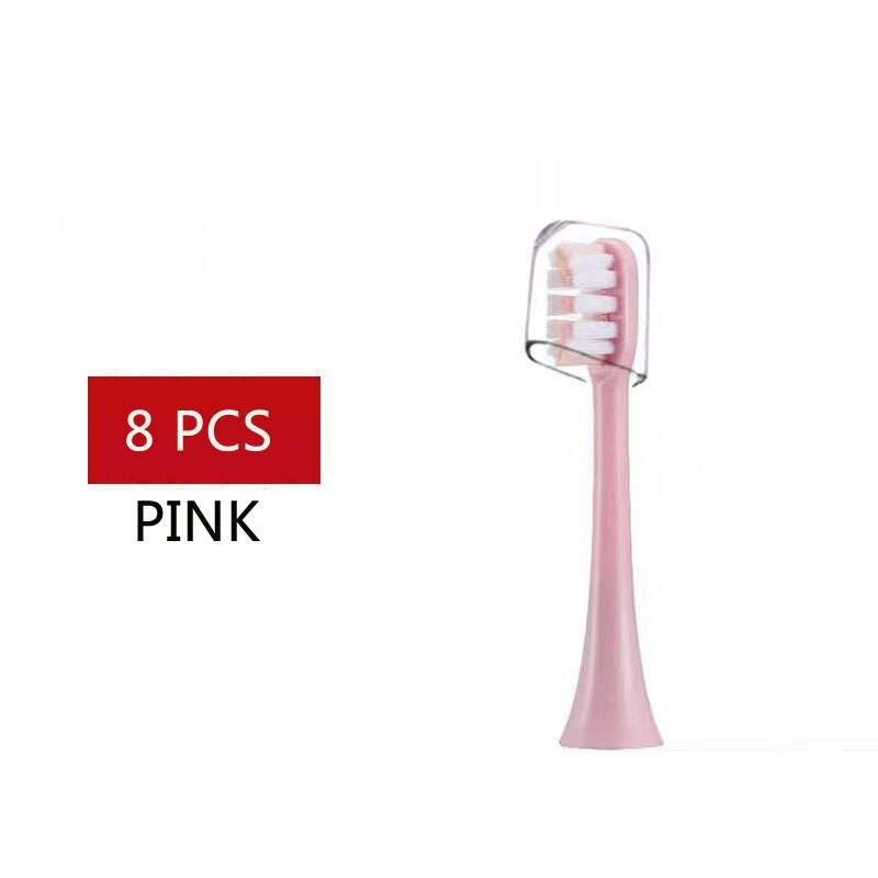 SOOCAS X3 X1 X5 Tooth Brush Head Original oothbrush Heads Replacement For SOOCARE Sonic Electric Tooth Brush Heads: 8 pcs pink heads