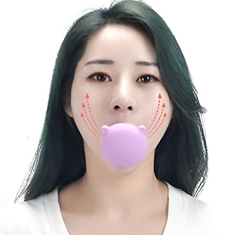 Face Slimming Tool Face Lift Skin Firming V Shape Facial Exerciser Instrument Portable Anti Wrinkle Cute Mouth Exercise Tool