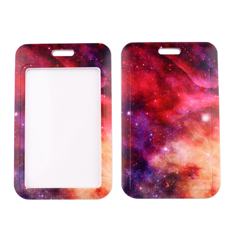 YL200 Starry sky Key Lanyard Car Keychain Badge Holder Personalise Office ID Card Pass Gym Mobile Phone Accessories: Moss Green
