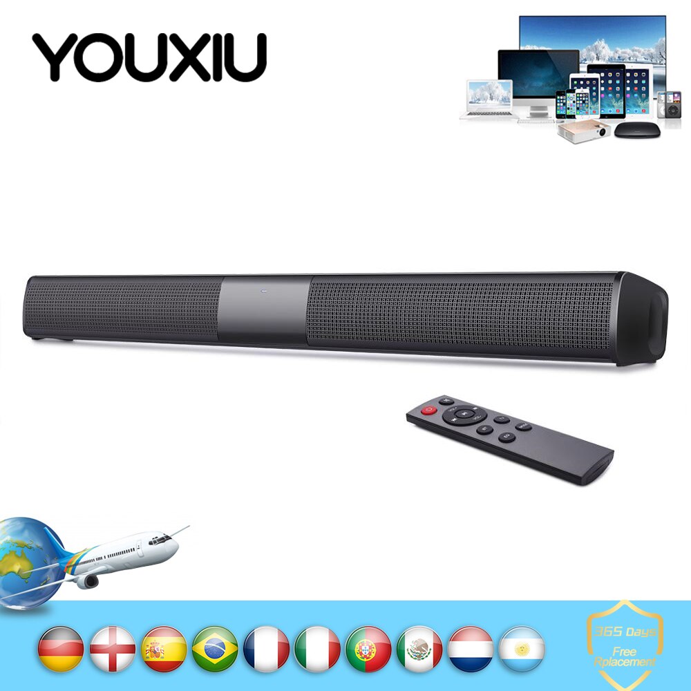20W Smart Speaker Tv Speakers Wired &amp; Wireless Bluetooth 4.2 HiFi Stereo Home Theater Sound Bar Subwoofer Column Soundbar for Tv