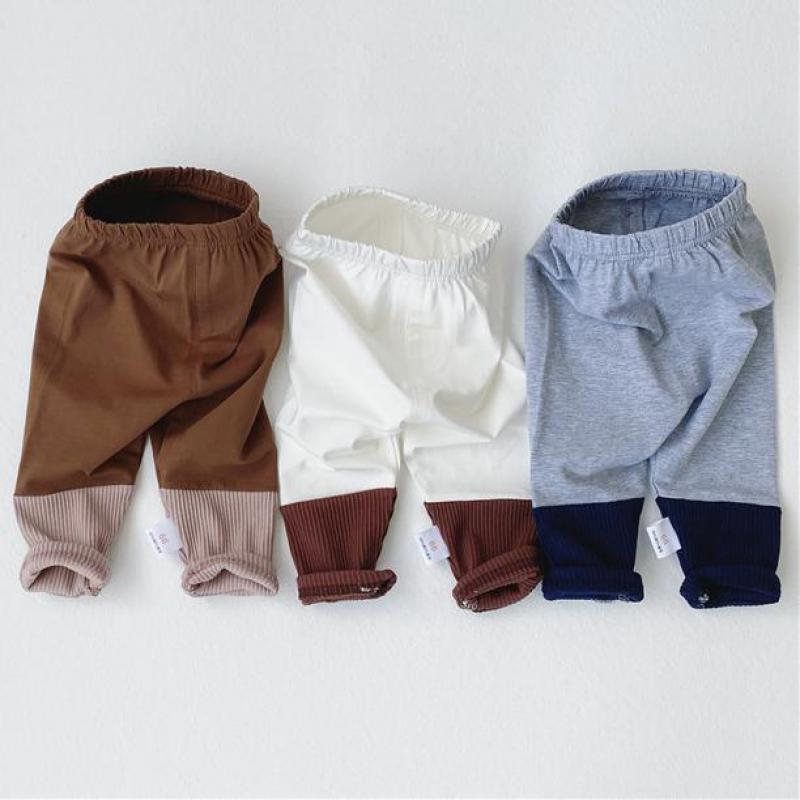 Baby boy syrbyxor småbarn flickor lappade leggings byxor höstbyxor för barn