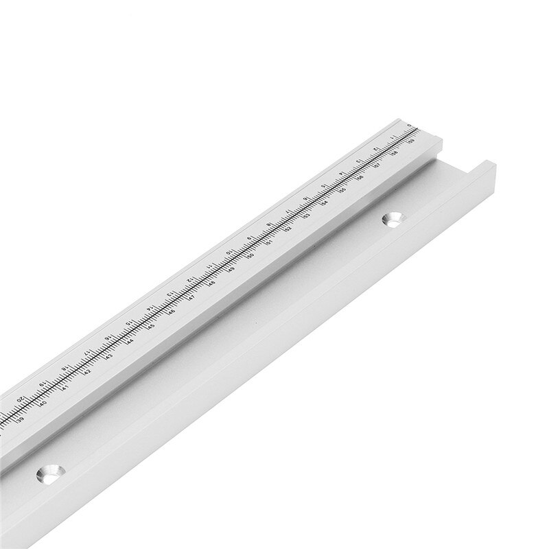 600/800/1000/1220mm Aluminum Alloy T-Track Woodworking T-slot Miter Track with Scale/Miter Track Stop Woodworking Tools